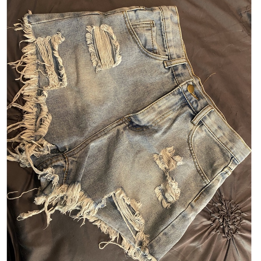 Denim shorts